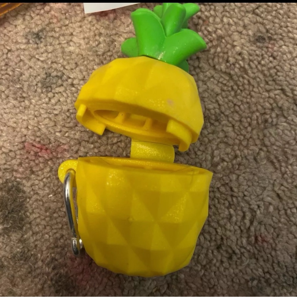 Yellow Pineapple Keychain Holder